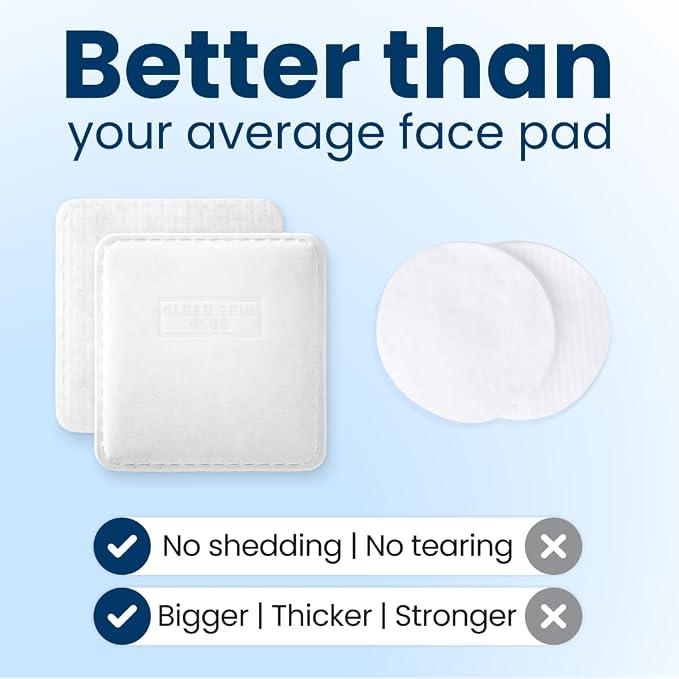 Clean Skin Club Clean² Pads 2.0 Guaranteed Not to Shed & Tear, Unique Triple - Image 3