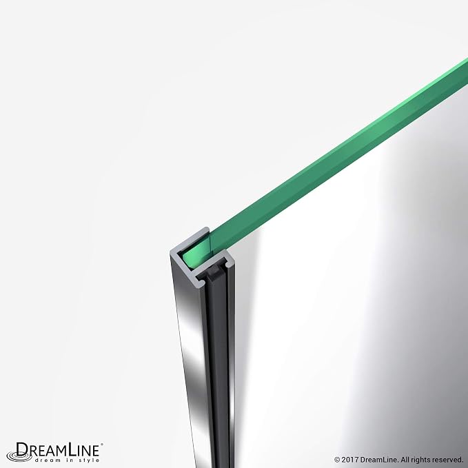 DreamLine Flex 28-32 in. W x 72 in. H Semi-Frameless Pivot Shower Door in - Image 6