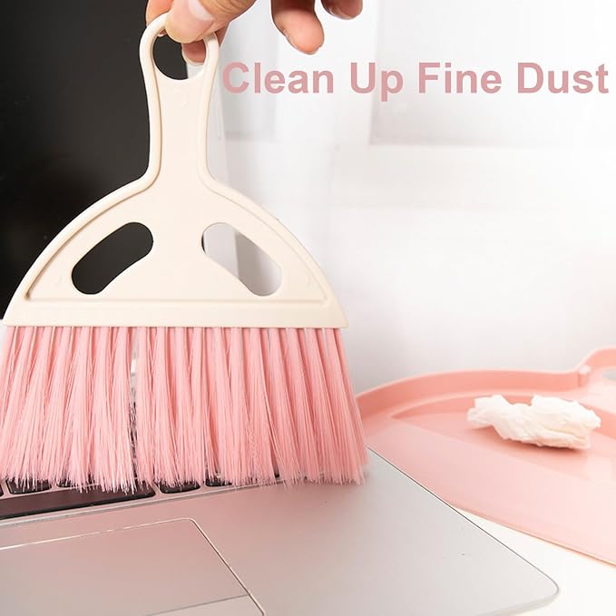 6 Pcs Small Dustpan and Brush Set, Whisk Broom Dust Pan - Image 6