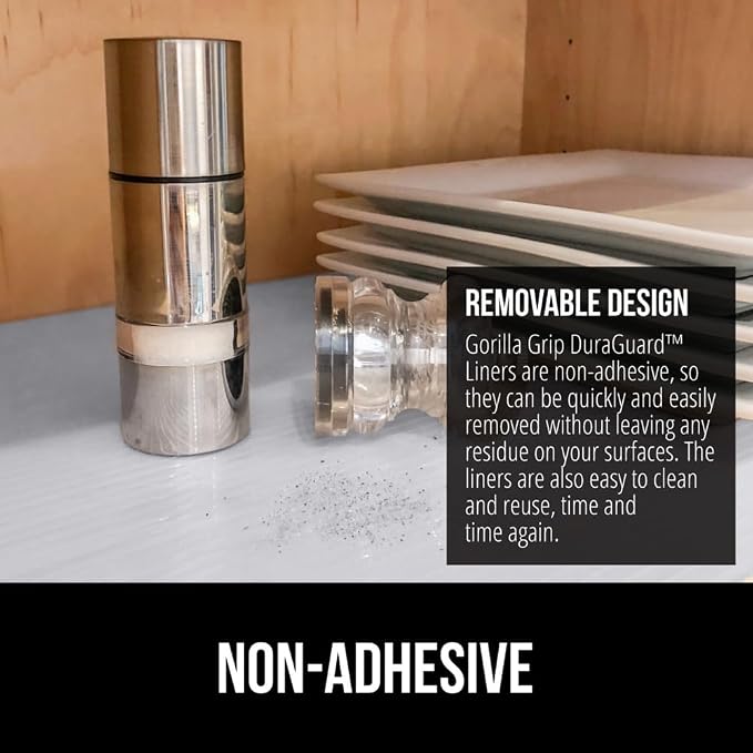 GORILLA GRIP DuraGuard Shelf Liner, Non-Adhesive Cabinet Liners - Image 5