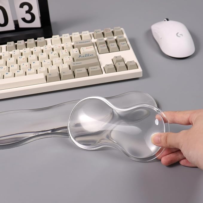 Clear Gel Wrist Rest for Mouse, Relax Your Wrist, for Laptop Computer Office & - Image 6