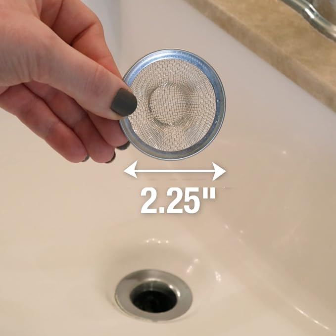 Danco 88820 2 in. Mesh Bathroom Lavatory Sink Strainer, Stainless Steel - Image 3