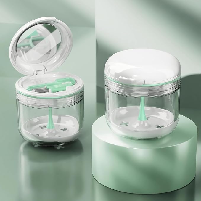 Denture Bath Cup，Retainer Cleaner Case Box, Night Mouth Guard Case Holder - Image 2