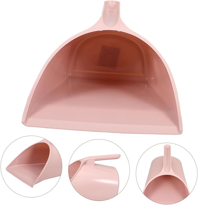 PRETYZOOM Ergonomic Handheld Dustpan Pink Long Handle Dust Pan Only - Image 5