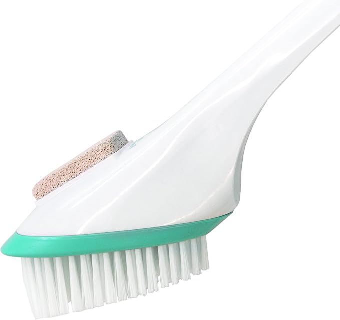 Miracle Foot Brush 30" w/ Scrubbing Pumice Stone and Shower Grip Handle - Image 6