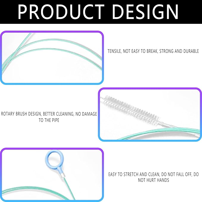 Luminuti1 Pcs Sunroof Drain Cleaning Tool, Long Wire Brush Sunroof Drain - Image 6