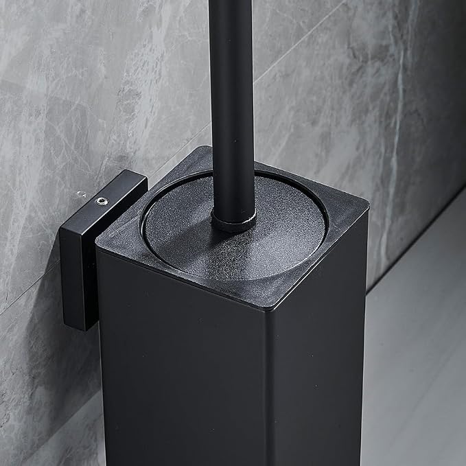 Toilet Bowl Brush Holder Square, Stainless Steel Square Wall Mounted Toilet - Image 4