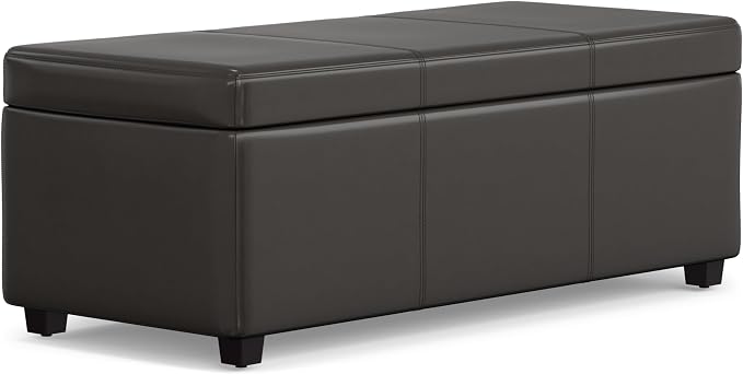 SIMPLIHOME Avalon 44 inch Wide Contemporary Rectangle Lift Top Rectangular - Image 4