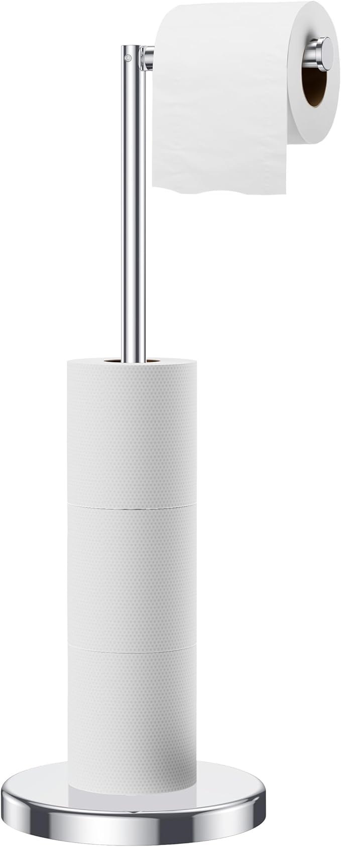 FORIOUS Toilet Paper Holder Stand, Modern Freestanding Tissue Roll Holder by FORIOUS