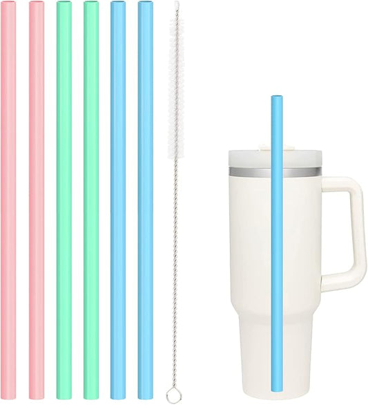 Silicone Replacement Straws for Stanley|Owala|Simple Modern 40 oz 30 oz 64 oz by Allwith