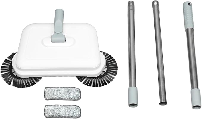 ZJchao Carpet Sweeper, Manual Sweeper Floor Cleaner Sweeping Mopping Machine - Image 6