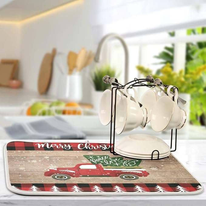 Christmas Dish Drying Mat 18 x 24 Inch - Image 5
