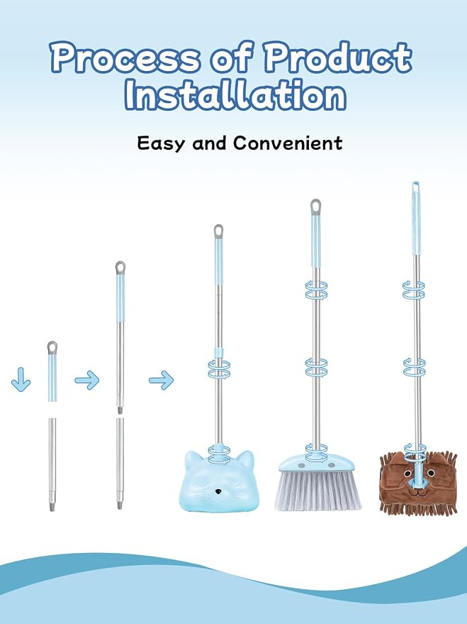 Kids Cleaning Toy 3-Piece Set - Image 3