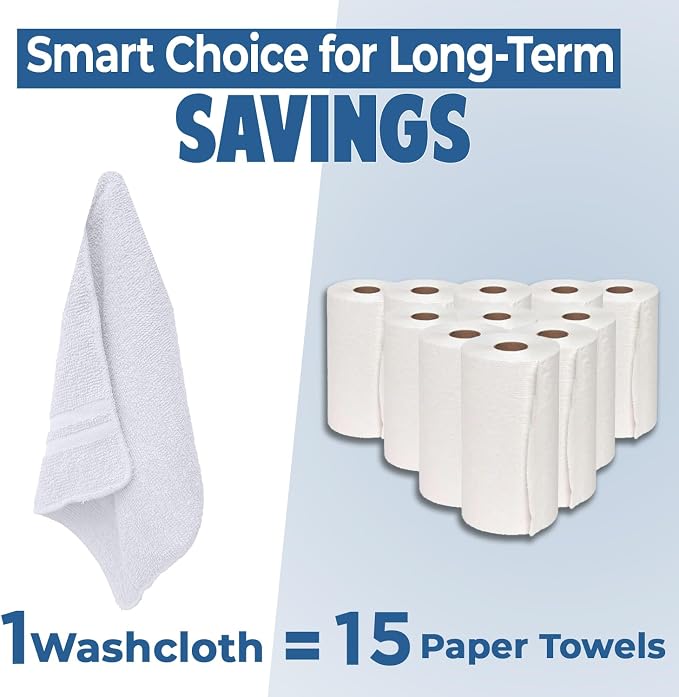 DAN RIVER 10 Pack Wash Cloths for Showering - Image 7