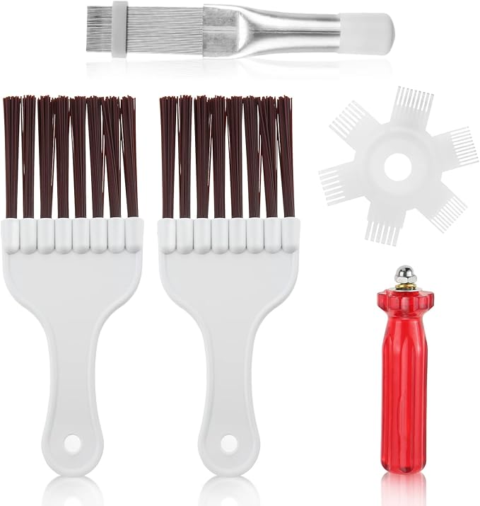 4 Pcs Air Conditioner Condenser Fin Cleaning Brush, Coil Condenser Brush AC Fin by HZ-MONSTAR
