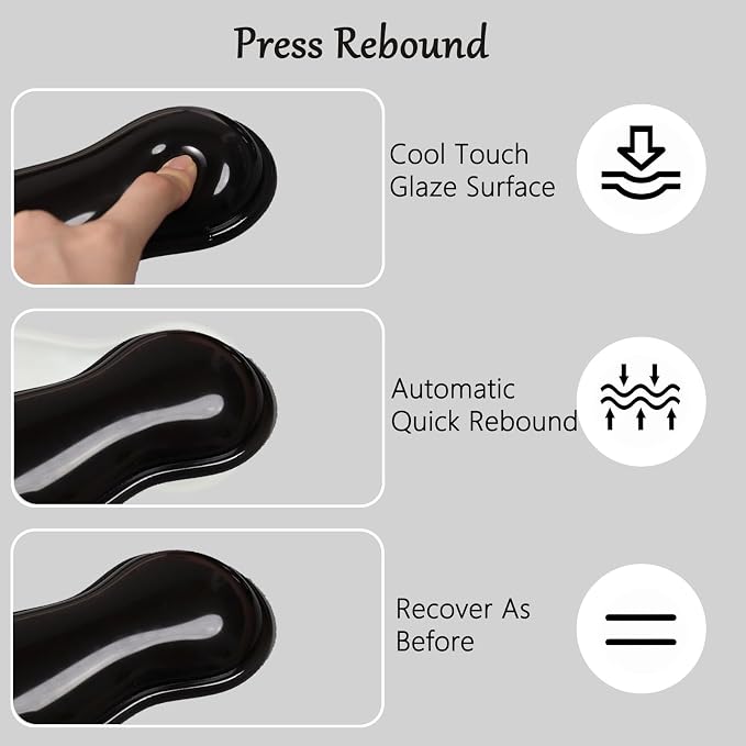 Computer Keyboard Stand with Gel Wrist Rest Set Keyboard Tilted Riser Wrist Pad - Image 2