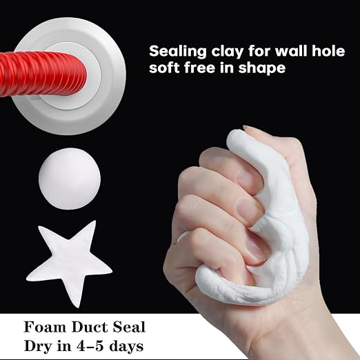 Pack of 4 White Seal Putty Waterproof Duct Seal Repair Sealing Clay, Quick - Image 2