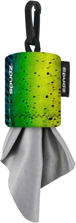 SPUDZ Classic Microfiber Lens Cleaner – Clip-On Pouch, Washable – by ALPINEINNOVATIONS