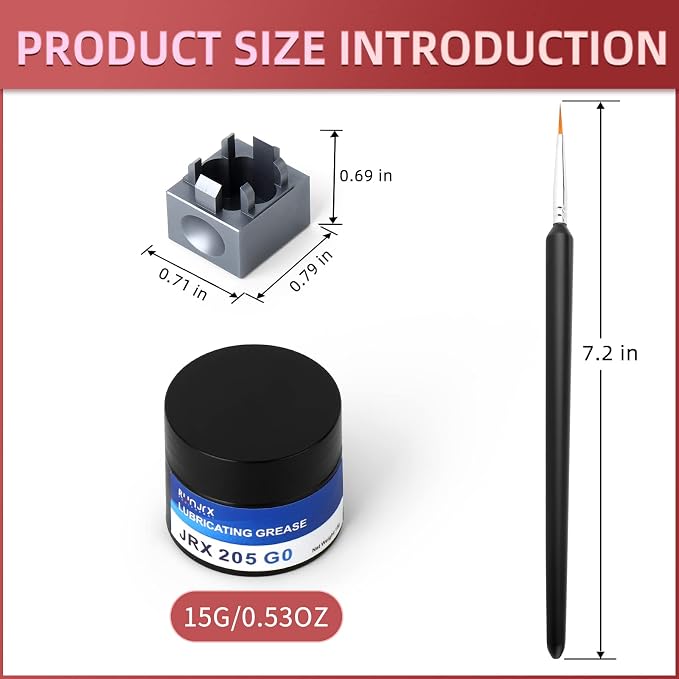 YIMAGUJRX RUNJRX Keyboard Switch Lube Kit JRX 205G0 0.53oz/15g, Switch Opener - Image 2