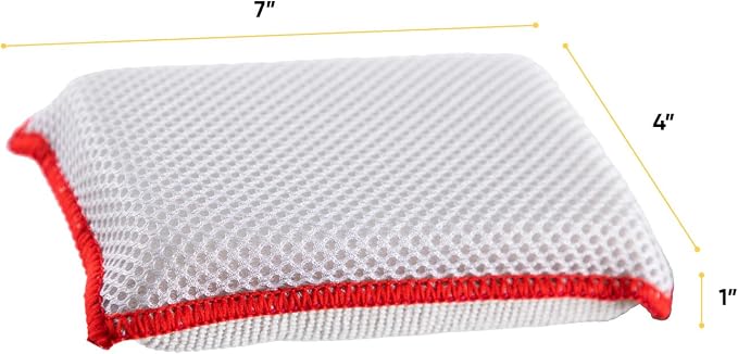 Microfiber Sponges for Dishes, Non-Scratch Sponge Dish Scrubber Heavy Duty - Image 2