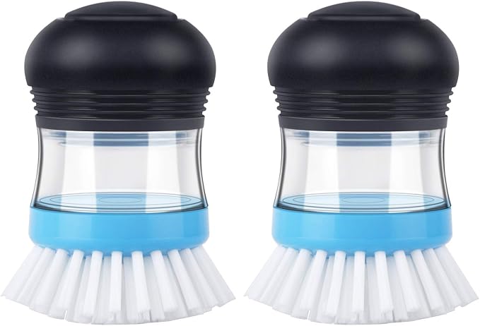MR.SIGA Soap Dispensing Palm Brush, Kitchen Brush by MRSIGA
