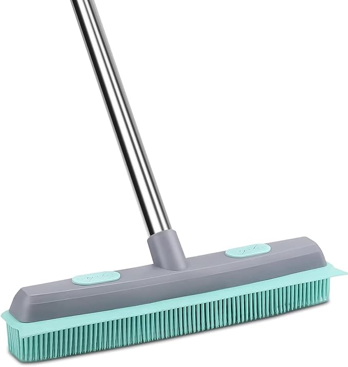 Pet Carpet Hair Rubber Broom by Makelifeeasier