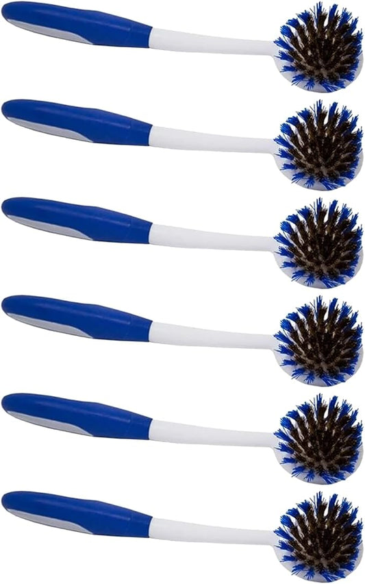 LOLA Pro Pot N' Pan Brush, 6 Pack, Abrasive Cleaning, Poly & Brass Wire Bristles by LolaProducts