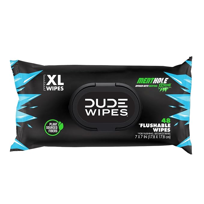 DUDE Wipes MentHOLE XXtreme Flushable Wipes by DudeWipes