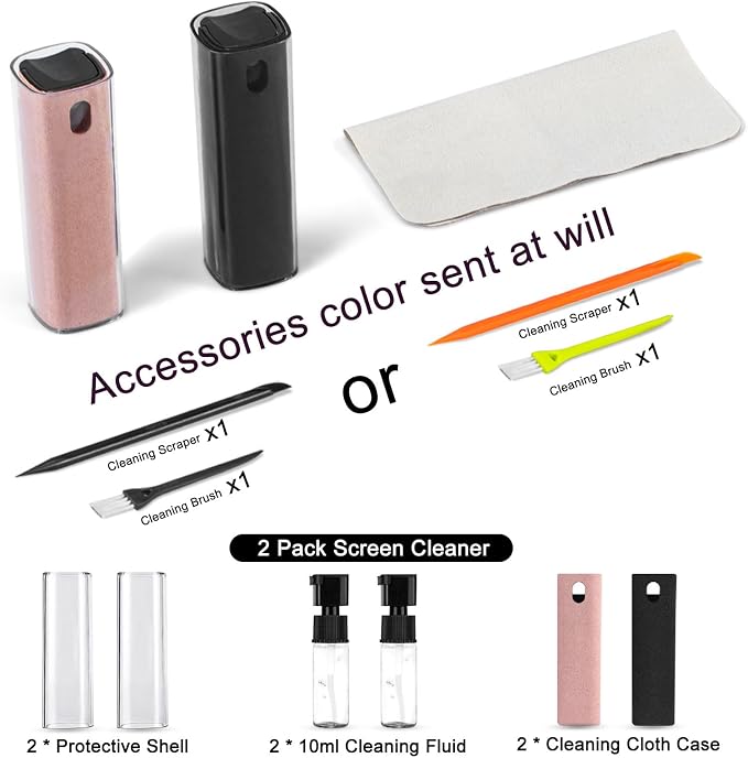 2Pcs Screen Cleaner Spray and Wipe - Image 3