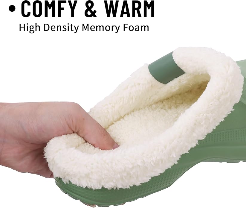 Beslip Classic Fur Lined Clogs Waterproof Winter Fuzzy Slippers - Image 3