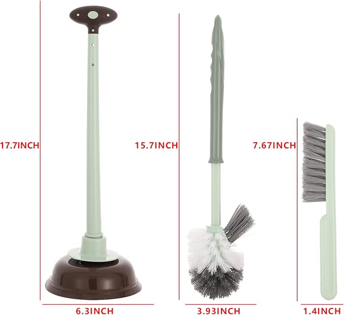 Cq acrylic Toilet Brush and Plunger Set, New Home - Image 2