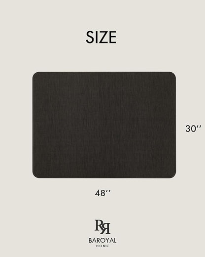 Office Chair Mat for Hardwood Floor Under Desk Computer Rolling Chair Mat for Wood/Tile Floor Non-Slip Heavy Duty Desk Rug PVC Plastic Hard Floor Protector 30"x 48" (Espresso)