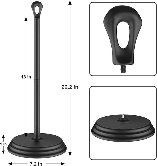 Toilet Paper Holder with Rustproof, Metal Free Standing Toilet Paper Stand - Image 2