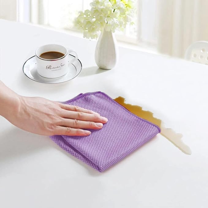 SINLAND Microfiber Glass Cleaning Cloth, Lint Free Cleaning Cloths - Image 5