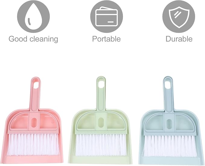 Mini Broom and Dustpan Set Compact Desktop Cleaning Tools - Image 8