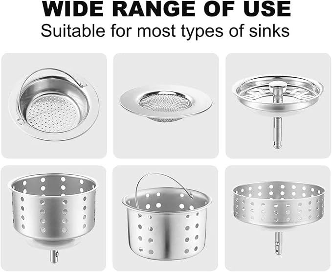 Kitchen Sink Strainer Mesh Bag- 200 PCS Disposable Sink Net Strainer Filter Bags - Image 6