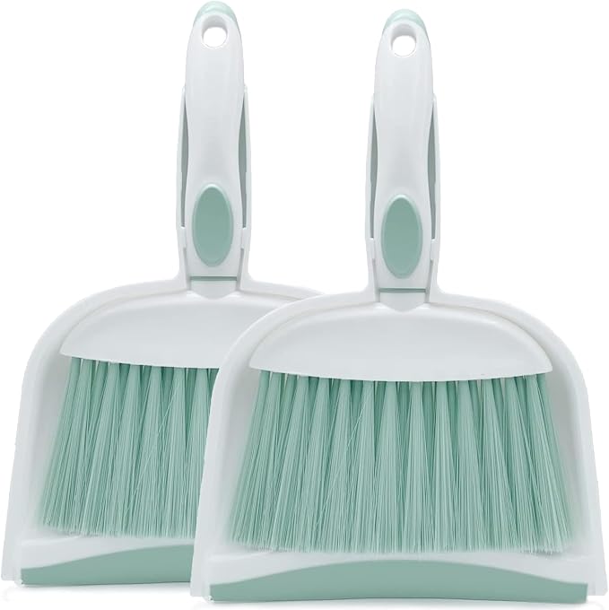 Dust pan, Mini Dustpan and Brush Set, Small Broom and Dustpan Set, Small Hand by Householdcleaningutensils
