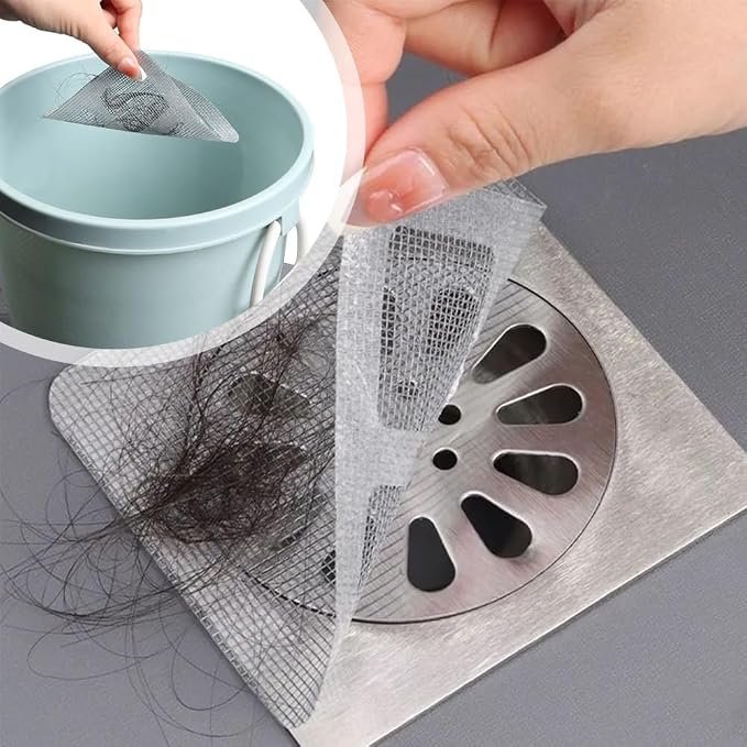 Disposable Drain Hair Covers 50 Pcs, Shower Drain Hair Catcher, Waterproof Mesh - Image 4