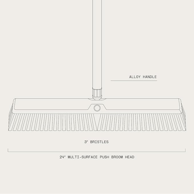 Large 24'' Multi-Surface Push Broom - Image 3