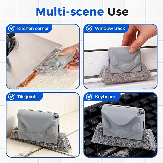 Magic Window Track Cleaner, 2025 Upgraded Window Groove Cleaning Brush Tools Set - Image 5