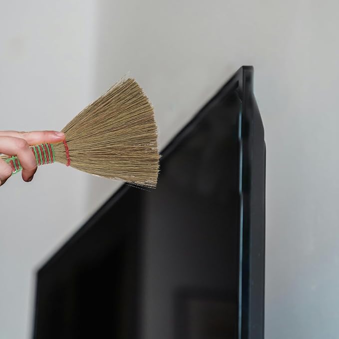 BESPORTBLE Natural Corn Bristle Handheld Broom - Image 6