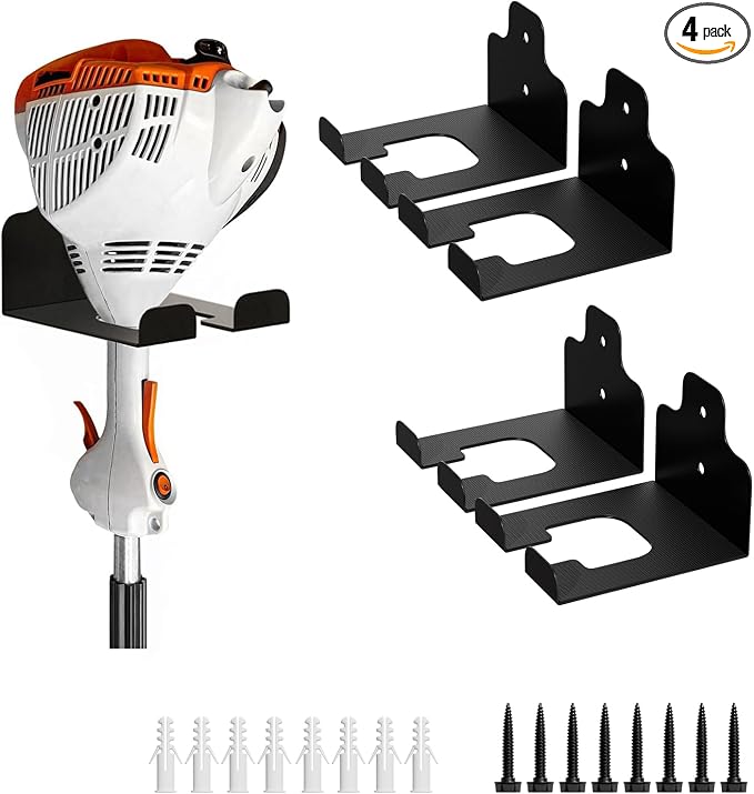 Garage Organizer Trimmer Rack, Garden Power Tool Hanger Weed Whackers Holder by JNIHEEPHOUSEWARE