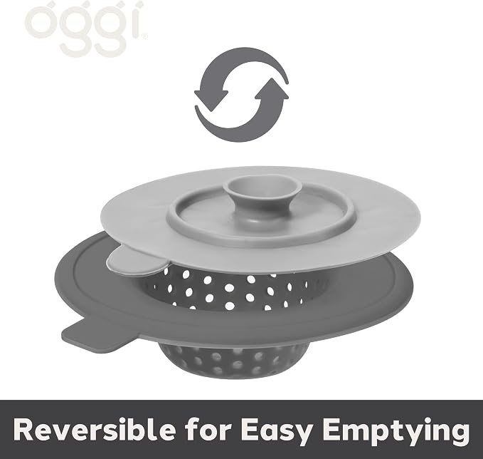 OGGI Silicone Sink Strainer & Stopper Set- Great Kitchen Sink Strainer - Image 6