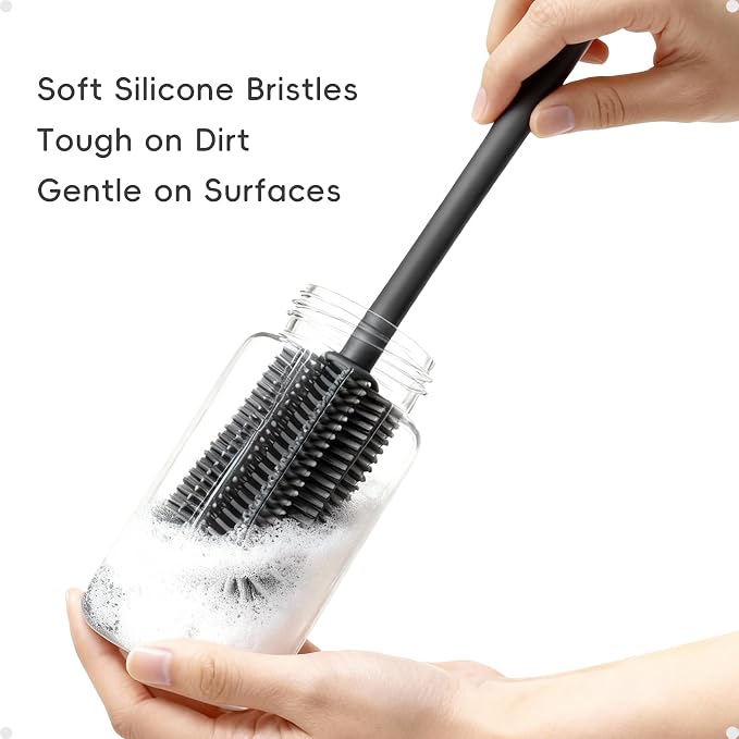 Silicone Cleaning Brush Kit, Water Bottle and Straw Cleaner Brush Set - Image 4