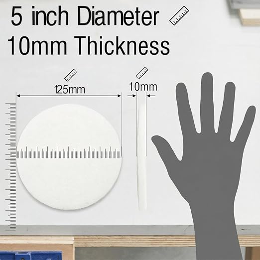 5 Inch 1200 Grit Drill Brush Scrubber Scouring Pads, Random Orbital Sander - Image 2