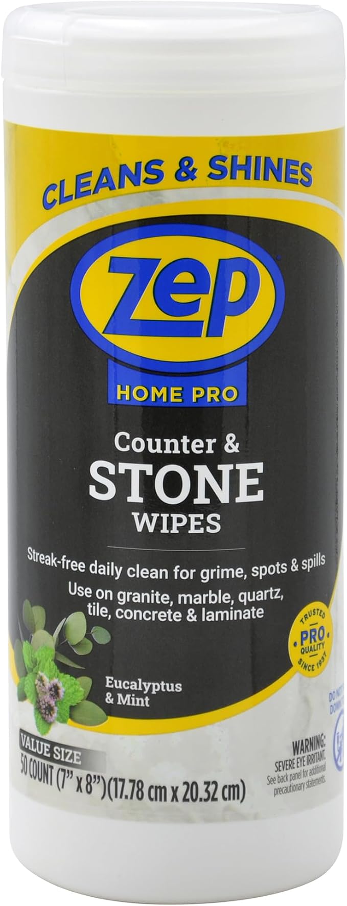 Zep Home Pro Counter & Stone Wipes 50 count by Zep