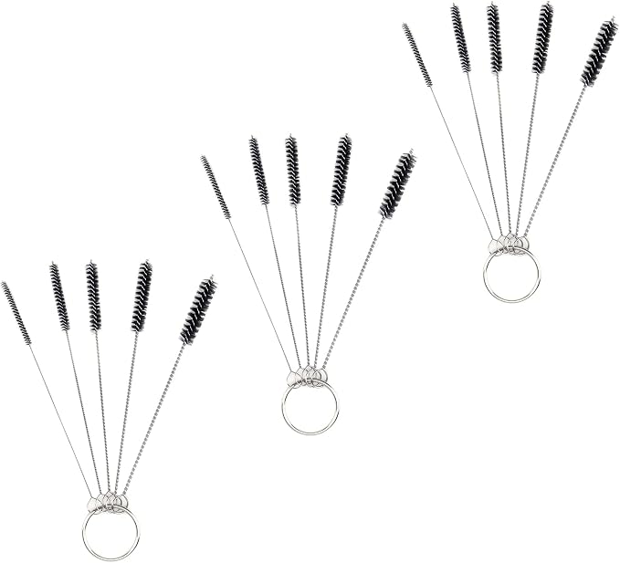 Antrader 15Pcs 4 Inch Nylon Tube Brushes Set Straw Straw Brush Kit Carb by Antrader