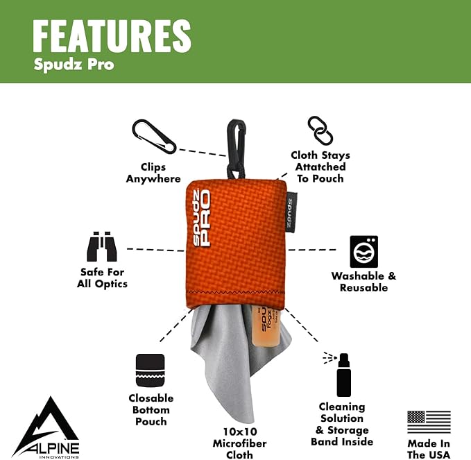 SPUDZ Pro | 10" x 10" Microfiber Cloth Screen & Lens Cleaner w/ 4ml Bottle | - Image 3