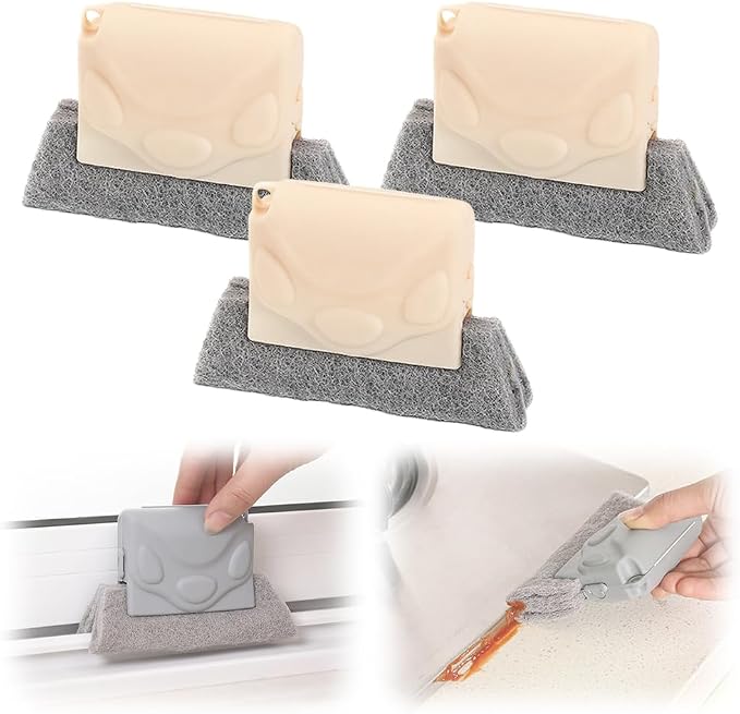 Magic Window Track Cleaner, Upgraded Window Groove Cleaning Brushes by ASFANST