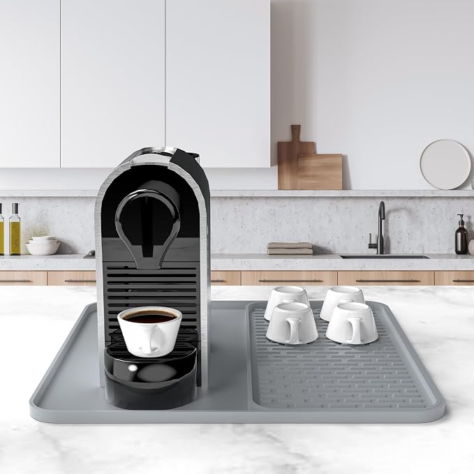 Silicone Coffee Mat, Coffee Bar Accessories Fit Under Coffee Maker Coffee - Image 2